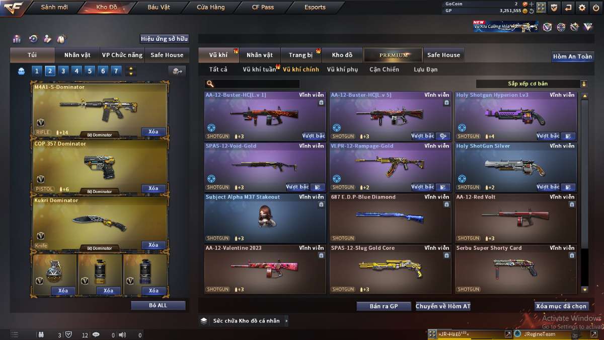 shop acc cf uy tin gia re